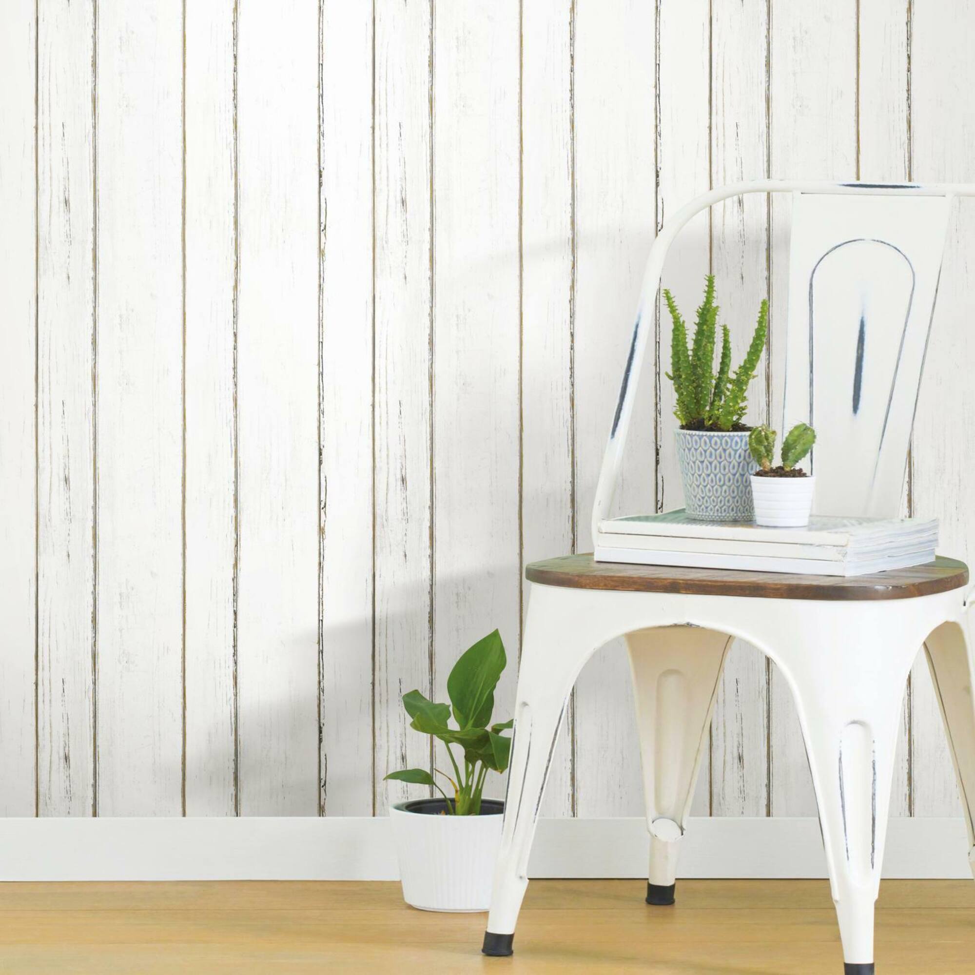 RoomMates Shiplap Peel & Stick Wallpaper